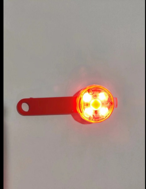 개 목걸이 LED 빛 USB 충전식 방수 안티 분실 깜박이 펜던트 개 고양이 애완 동물 밤 산책 반사, Red