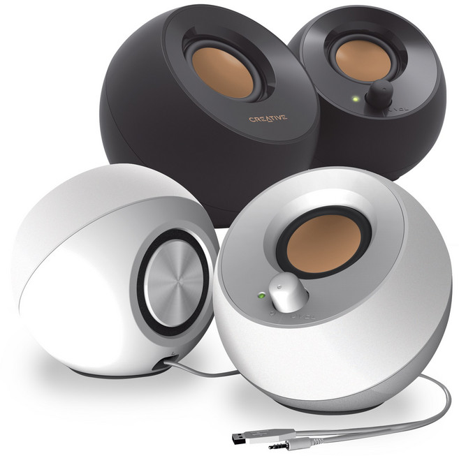 [ IMATION 이어폰 증정 ] 크리에이티브 CREATIVE PEBBLE 2.0 스피커, PEBBLE 2.0 블랙 + 유선이어폰