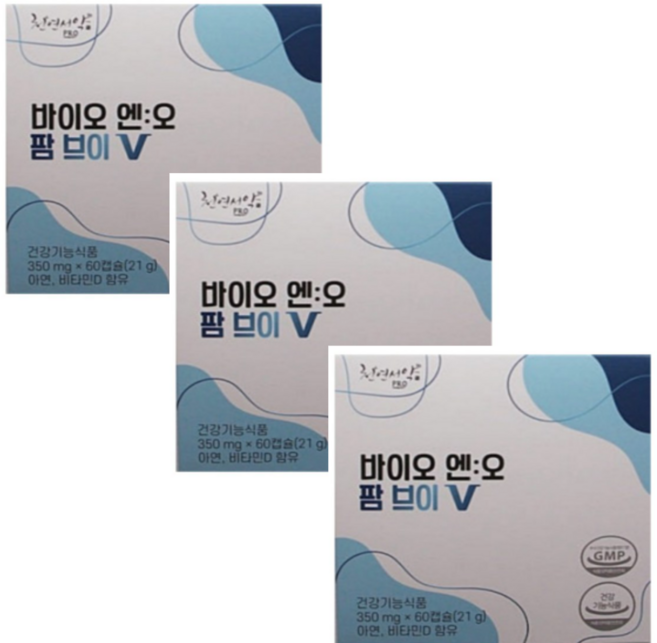 바이오 엔오 팜브이V 180캡슐 천현수박사 산화질소 산화질소대사, 3개, 60정