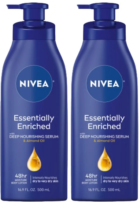 니베아 NIVEA 에센셜리 인리치드 바디로션, 500ml, 2개 - 쿠팡