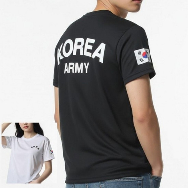 로카반팔티 반팔티 군인 군대티셔츠 KOREA ARMY 기능성 쿨링 반티