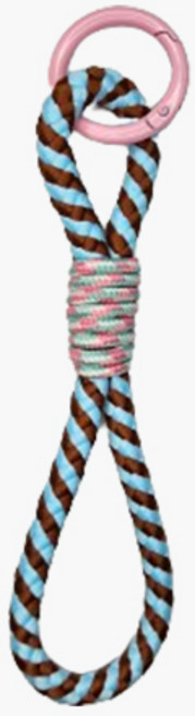 피그덕 위시링 민초 키링 네임텍 열쇠고리, 1개, 핑크