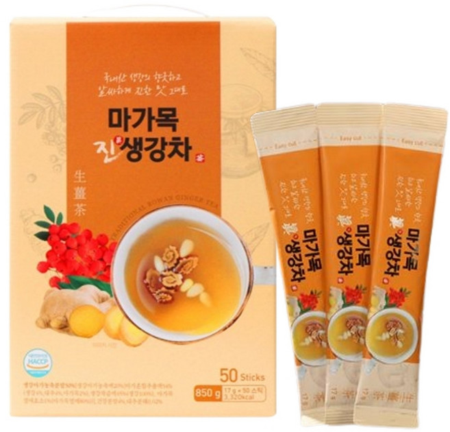 마가목 진 생강차 국산생강 환절기 진한풍미 마가목열매 도라지 천마 전통방식 50스틱, 3세트