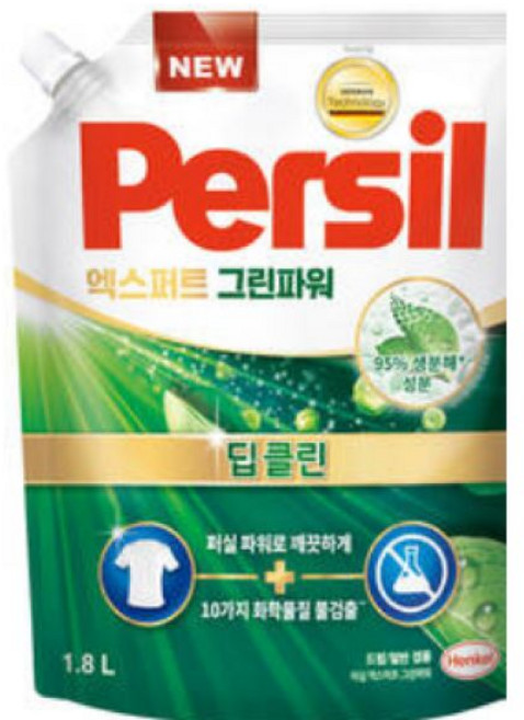 헨켈 세탁세제 퍼실 그린파워 1.8L 1개