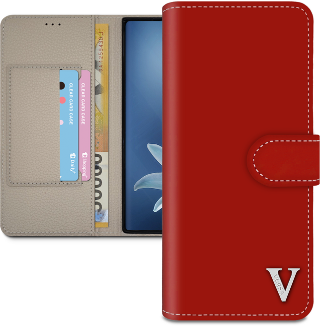 아리움 베르사 클래식 초슬림 가죽 카드 지갑 다이어리 케이스