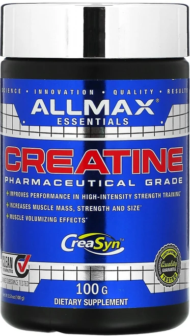 ALLMAX 크레아틴 의약품 등급 100g(3.53oz), 1개, 100g - 쿠팡
