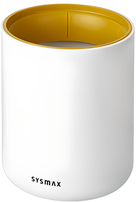 시스맥스 웰앤굿 연필꽂이, 옐로우, 1개