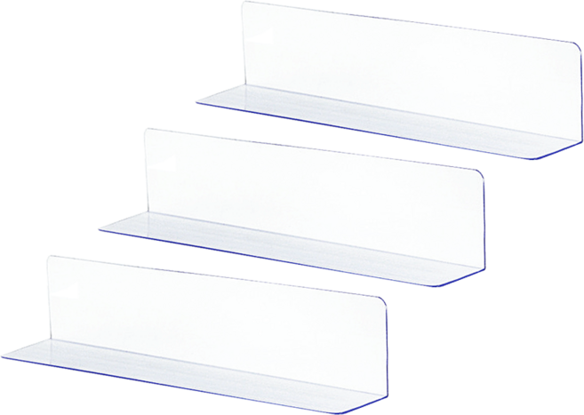 디피하우스 쇼파밑 침대밑 틈새 가림막 막이, 3개, 투명 (40 x 3 x 7cm)