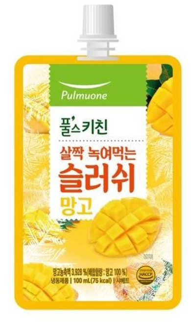 풀스키친 녹여먹는 슬러쉬 망고 100ml 30개 1세트