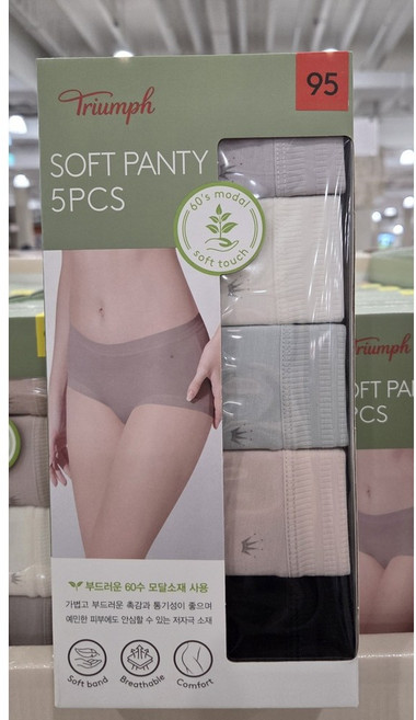 [코스트코] 트라이엄프 모달 소프트 미디 팬티 5매입
