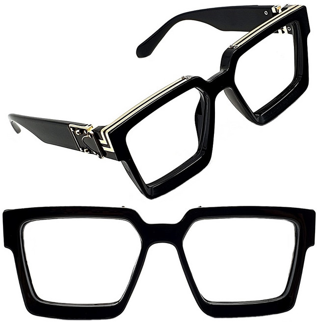 [당일발송] 큰 남자 오버사이즈 빅사이즈 뿔테 안경 사각 스퀘어 빈티지 긱시크 명품 안경테