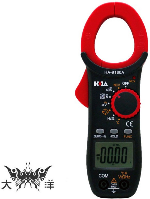 海碁 HILA HA-9180A 多功能數位交直流鉤錶, 1個