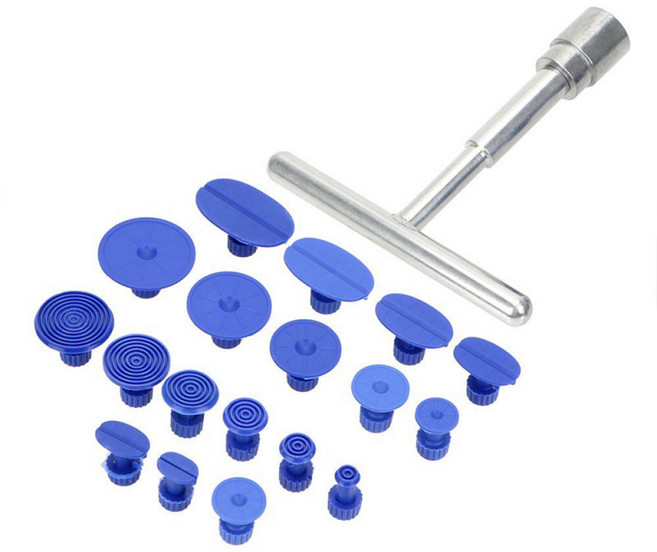 스마일쏭 자동차 덴트 찌그러짐 복원 문콕 펴기 셀프 글루 DIY 수리 키트, 본체1개+글루탭18개, 1세트