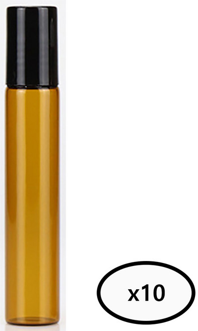 모든유통 갈색 롤온 향수 공병 10ml 아로마 공병 10개묶음, 10개