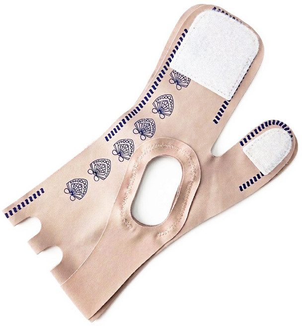 로롱코코 얼굴 리프팅밴드 브이라인 이중턱, 1개, 핑크