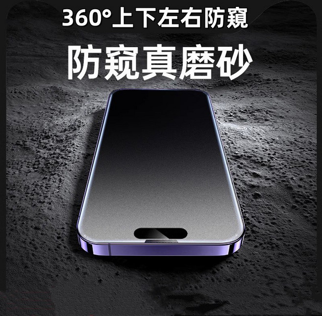 iPhone 頂級 適用於 iPhone 15 14 11 12 13 Pro Max, 防窺貼霧面（360°全面防窺）,13promax/14plus, 1個