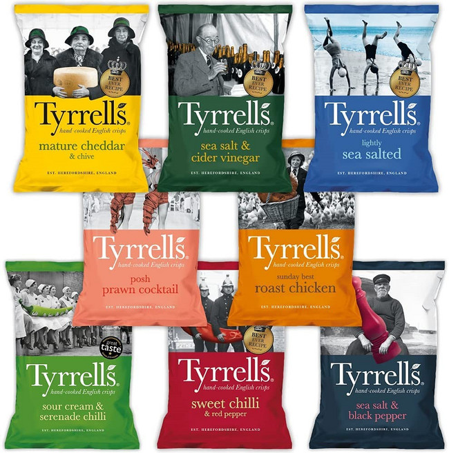 Tyrrells Crisps 티렐스 감자칩 8가지맛 24개입