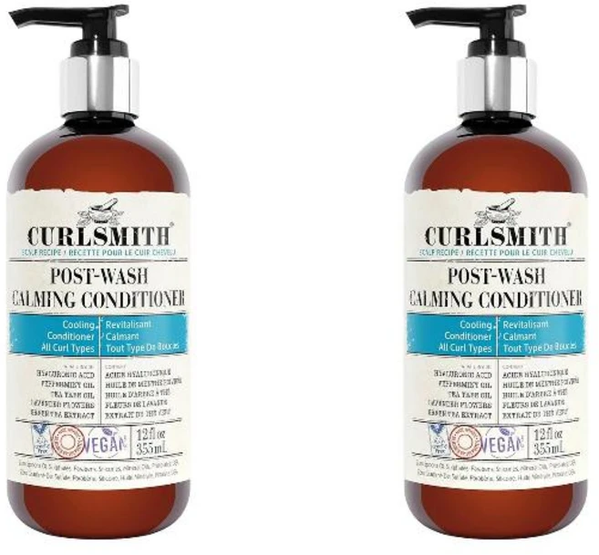 CURLSMITH 컬스미스 포스트 워시 카밍 컨디셔너 12 fl oz 2팩, 355ml - 쿠팡