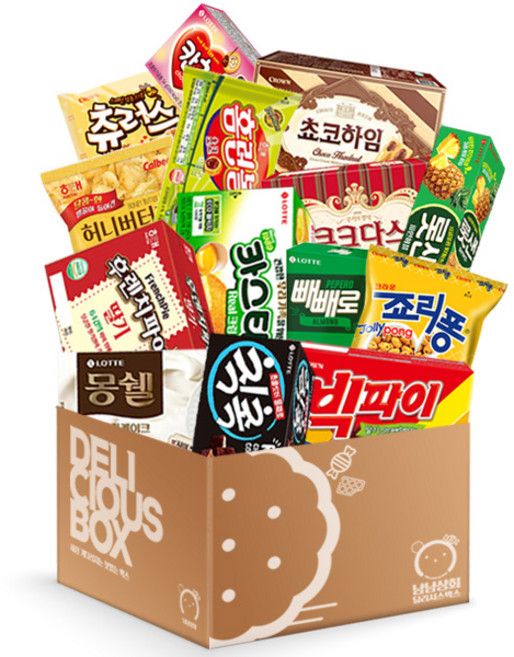 맛있는 과자 박스 세트, 14종, 1세트