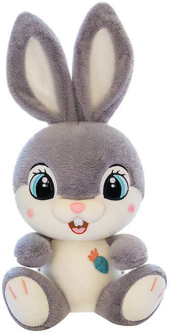 까투리네 달달토끼 귀여운 봉제인형 애착인형 혼합색상, 그레이