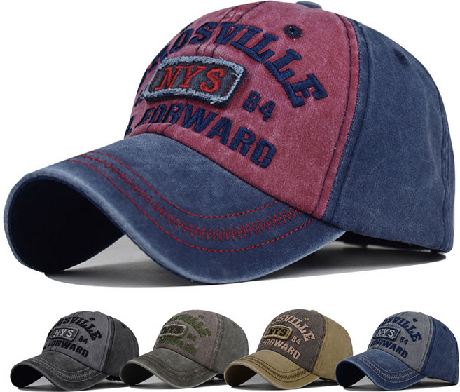 아이빈 1+1 NYS 배색 볼캡 빈티지 남여공용 모자