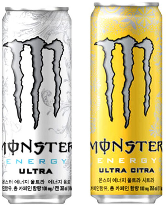 [메리박스]355ml x 20캔 혼합구성 몬스터 에너지드링크 울트라 시트라 펀치 울트라썬라이즈 망고로코, 1세트, 355ml, 04){시트라10+울트라10}
