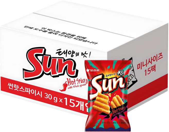오리온 태양의 맛 썬, 30g, 15개