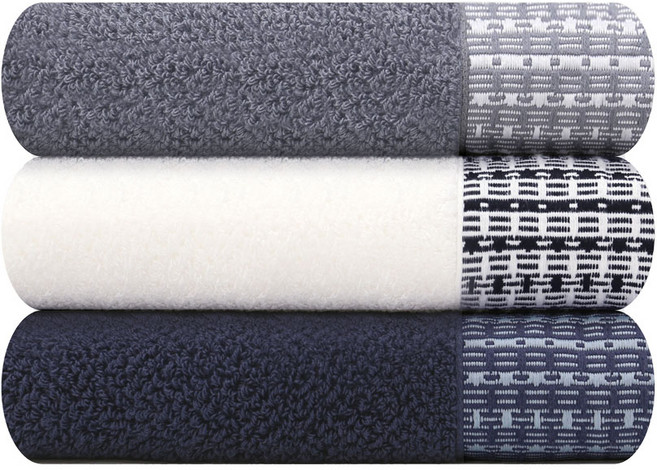 송월타올 호텔컬렉션톤 30수 코마사 수건 결혼 답례품, 블루, 1개