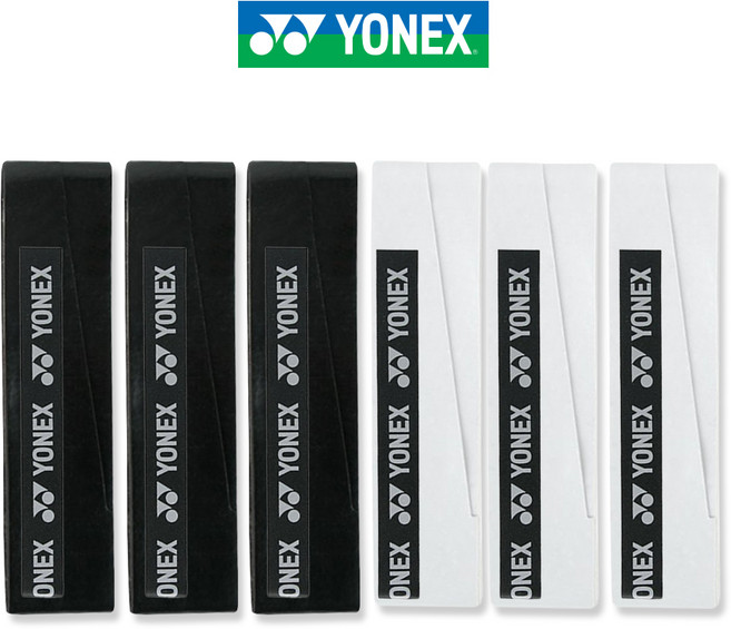 요넥스 슈퍼그립 퓨어 인기컬러 우레탄 배드민턴 야구 낚시 오버그립 흰검 6P세트, 블랙+화이트, 1개
