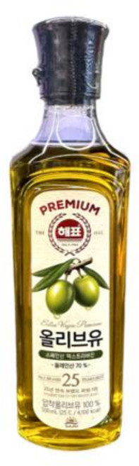 해표 압착 올리브유, 10개, 500ml