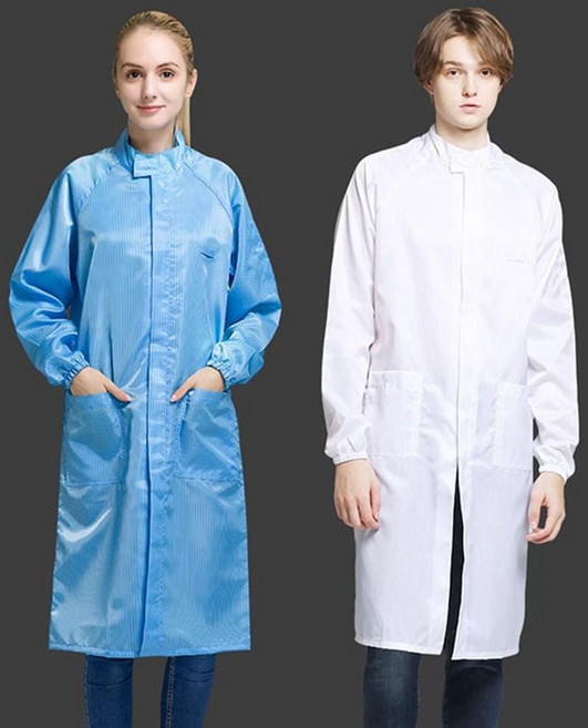 공장 정전기 방지 방진복 산업용 제진복 작업 가운 보호복, 1개, 화이트