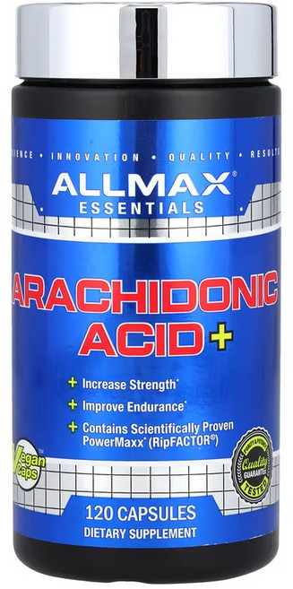 에센셜 아라키돈산 플러스 파워맥스 PowerMaxx 순수 아라키돈산 추출물 근육 근력 전문가 등급보충제, 2개, 120정