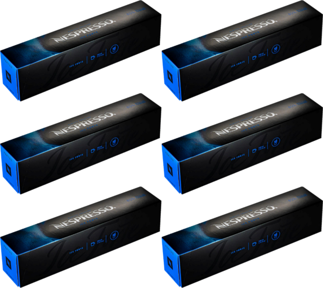 네스프레소 정품 캡슐커피 버츄오 한정판 아이스 포르테 10캡슐, 6개, 10개입, 12.5g