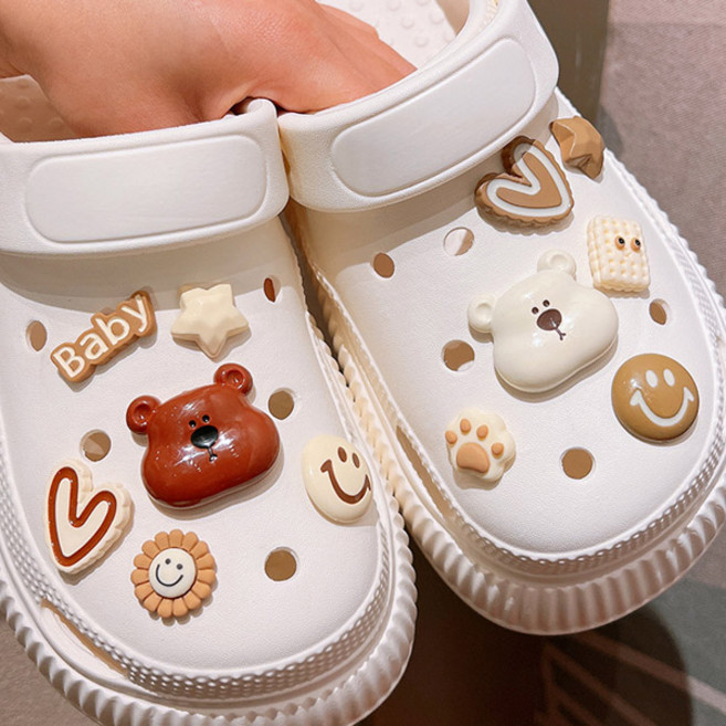 귀여운 반반 케릭터 신발파츠 세트 신발악세사리 신발꾸미기