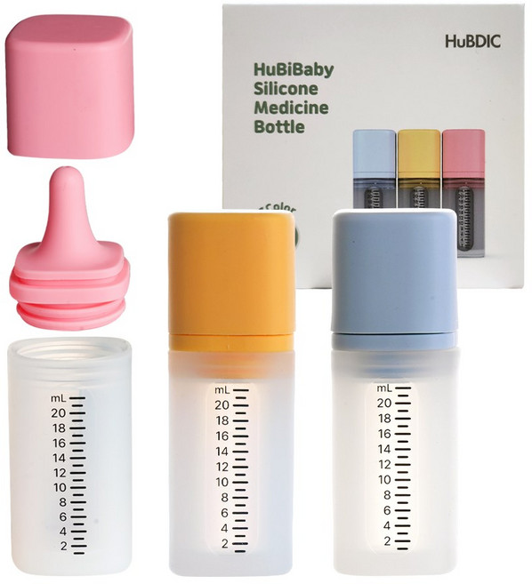 휴비딕 유아용 실리콘 투약병 20ml x 3종 세트, HSPB-100, 1개