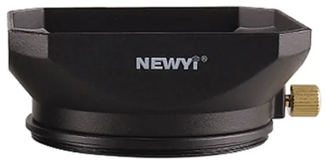 NEWYI 40.5mm 52 37 사각 렌즈 후드 알루미늄 합금 ABS 카메라 쉐이드 이상 초점 거리