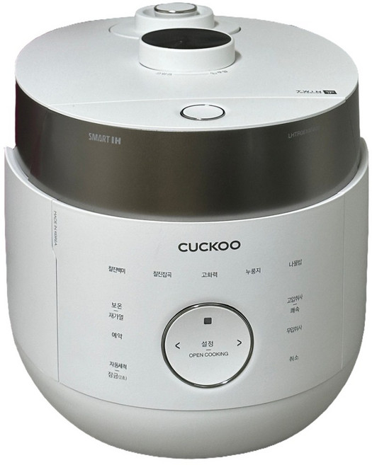 쿠쿠 트윈프레셔 마스터셰프 IH 전기압력밥솥 6인용, CRP-LHTR0610FGWM, 그레이스화이트