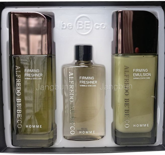 알프레도 베베코 퍼밍 스킨 케어 기초 2종 세트 남자 화장품 남성 로션 에멀젼 선물 20대 30대 40대 50대 60대 기능성 중년 주름 기능성 아버지 아빠, 1개, 130ml