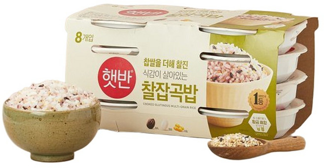 햇반 찰잡곡밥 210g8번들, 210g, 8개