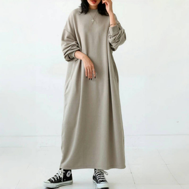 꾸안꾸 데일리 롱롱 루즈핏 오버핏 원피스