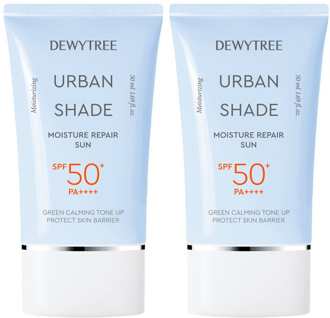 듀이트리 어반 쉐이드 모이스처 리페어 선크림 SPF50+ PA++++, 50ml, 2개