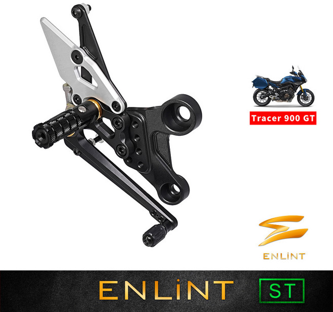 ENLiNT ST系列 Tracer900GT (2018-20) 腳踏後移, 1個, 金屬銀,特仕版-全霧黑