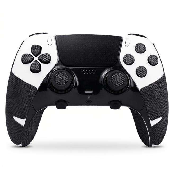 플레이스테이션 PS5 듀얼센스 엣지 그립테이프 커버 논슬립 땀흡수, 1세트, BLACK, EDGE_CLASSIC