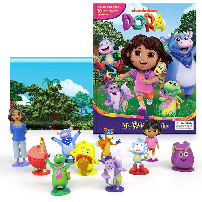 [5] Nickelodeon Dora My Busy Books - Storybook 10 figurines playmat [board_book], [5] Nickelodeon Dora My Busy B