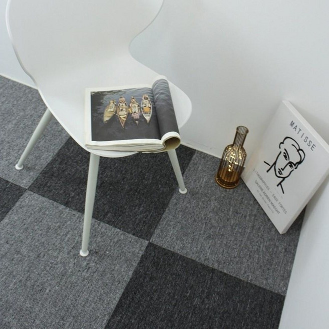 조립식 카페트 타일 매트 층간소음방지 거실 사무실 베란다 현관 50x50cm, 고급형 블루, 1개