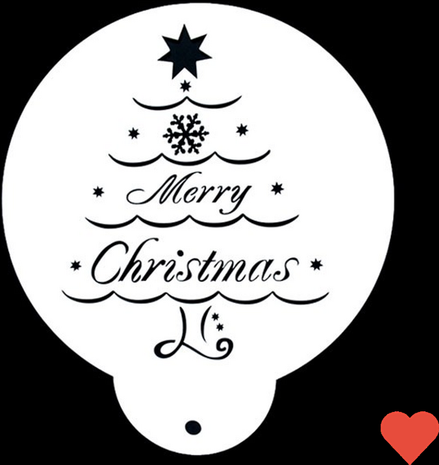 크리스마스 트리 스텐실 도안 케이크 장식 데코레이션 제과 제빵 베이킹 꾸미기