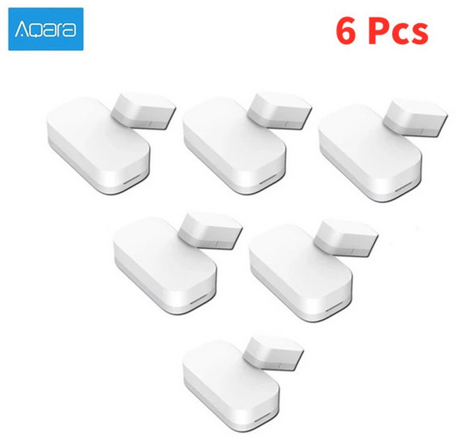 자이놈 기존 Aqara 도어 윈도우 센서 ZigB 무선 연결 스마트 MCCGQ11LM Home HomeKit APP로 홈 작업, 03 6 Pcs