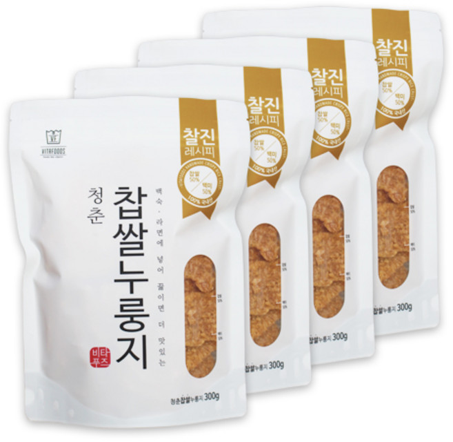청춘찹쌀누룽지, 300g, 4개
