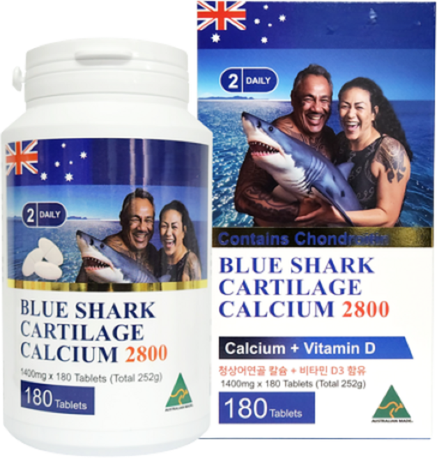 Blue Shark Cartilage Calcium 2800 180Tablets, 1개, 90정