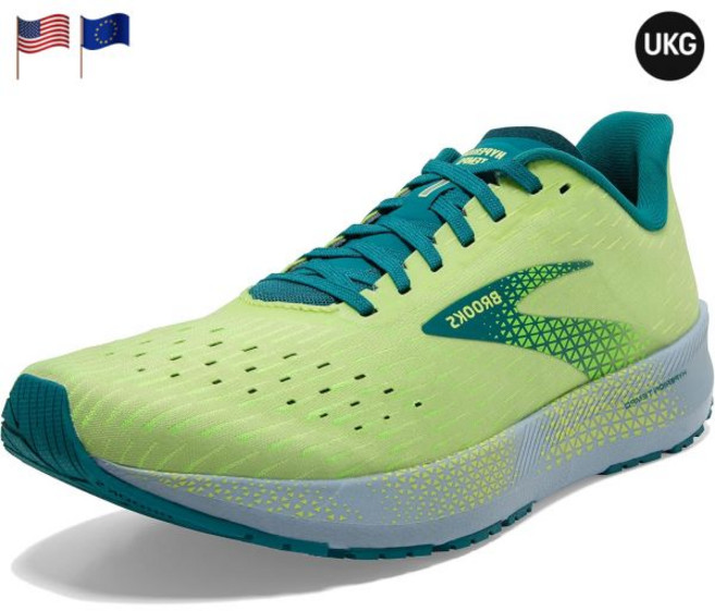 브룩스 남성 히페리온 템포 로드 런닝화 그린 카약킹 더스티 블루